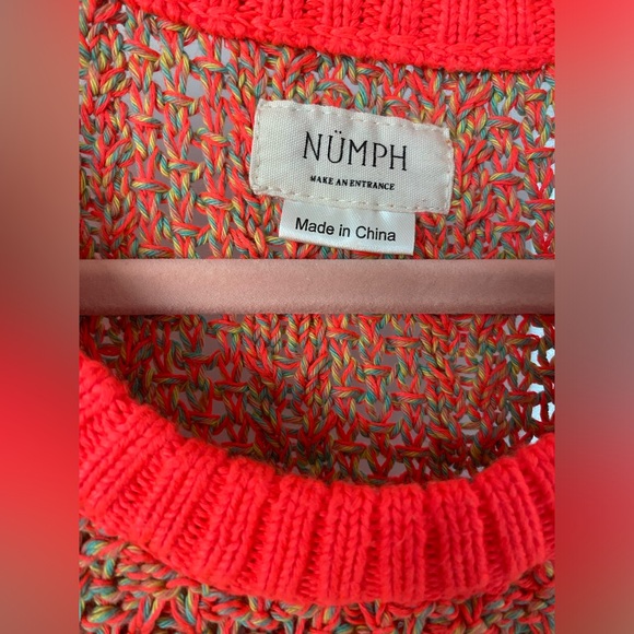 NUMPH Bright Coral Pullover - Picture 3 of 7